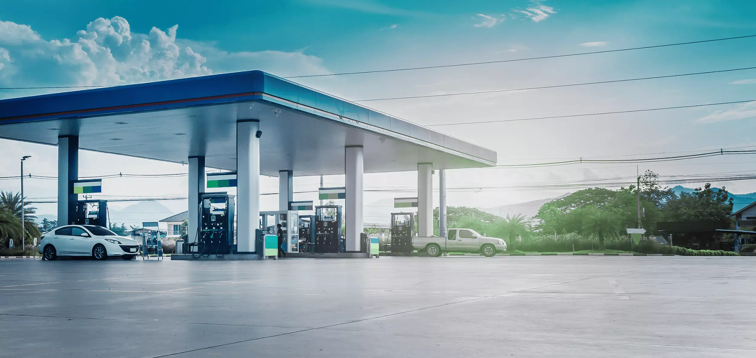 Header Petrol Background - Gas station payment methods