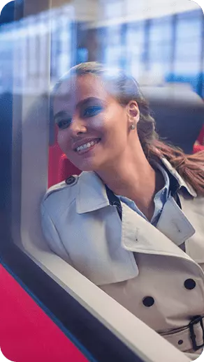Women in train - Global transport payment solutions
